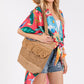 Multicolor Flower Print Open Kimono Shawl