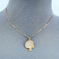 Gold or Silver Finish Set of 2 Necklaces with Black Girl Magic Pendant