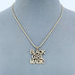 Gold or Silver Finish Set of 2 Necklaces with Black Girl Magic Pendant
