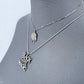 Gold or Silver Finish Set of 2 Necklaces with Black Girl Magic Pendant