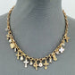 Chain Necklace Cross, Hearts Charms