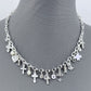Chain Necklace Cross, Hearts Charms