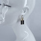 Gold or Silver Finish Designer inspired Square Drop Dangle Earrings
