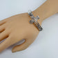 Silver Finish Stretchable Bracelet With Bible Verse 3:16 And Cross Tree Of Life Design