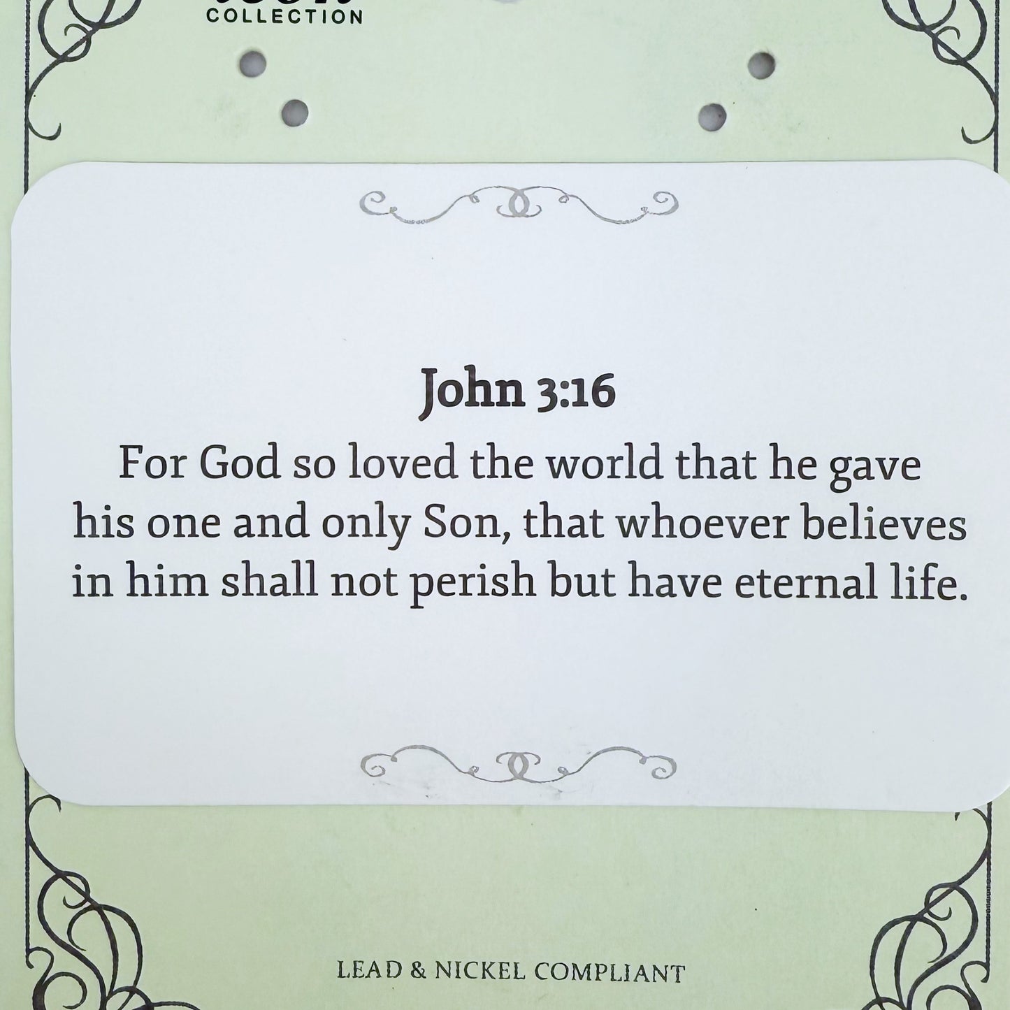 Silver Finish Stretchable Bracelet With Bible Verse 3:16 And Cross Tree Of Life Design