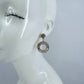 Drop Dangle Circle Rhinestone Earrings