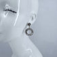 Drop Dangle Circle Rhinestone Earrings