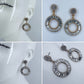 Drop Dangle Circle Rhinestone Earrings