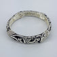 Silver Finish Stretchable Filigree Design Bracelet