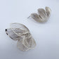 Gold or Silver Finish 3D Butterfly Post Back Earrings