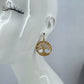 Round Tree of Life Design Drop Dangle Earrings