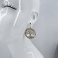 Round Tree of Life Design Drop Dangle Earrings
