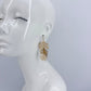 Gold or Silver Finish Leaf Design drop dangle Earrings