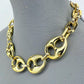 Gold Finish Acrylic Statement Designer Inspired Necklace
