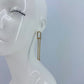 Long U shape Gold or Silver Finish Earrings