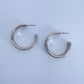 Gold or Silver Finish Small Hollow Classic Hoop Earrings
