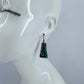 Antique Metal with Teardrop Design Drop Dangle Triangle Earrings