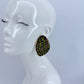 Oval Gold finish Metal with Leopard Print in 3 different option colors