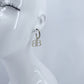 Stainless Steel Gold or Silver Finish Earrings with B Charm