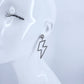 Drop Dangle Lightning Shape Rhinestone Earrings
