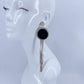 Extra Long Gold or Silver Finish Herringbone Tassel Earrings