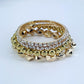 Gold or Silver Finish 4 Set Stretchable Bracelet