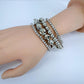 Gold or Silver Finish 4 Set Stretchable Bracelet