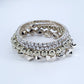 Gold or Silver Finish 4 Set Stretchable Bracelet