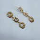 Nugget Texture Hammered Metal Drop Dangle Earrings