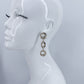 Nugget Texture Hammered Metal Drop Dangle Earrings