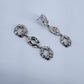 Nugget Texture Hammered Metal Drop Dangle Earrings