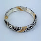 2 Tones Stretchable Filigree Design Bracelet