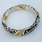 2 Tones Stretchable Filigree Design Bracelet
