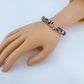 2 Tones Stretchable Filigree Design Bracelet