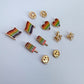 Rainbow Multi pack 6 pairs Stud Earrings