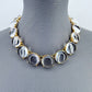 Multicolor or Clear Resin Round Necklace