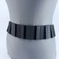 Black Stretchable Belt Leatherette Style