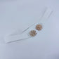 Stretchable Belt Flower Rose Design Buckle
