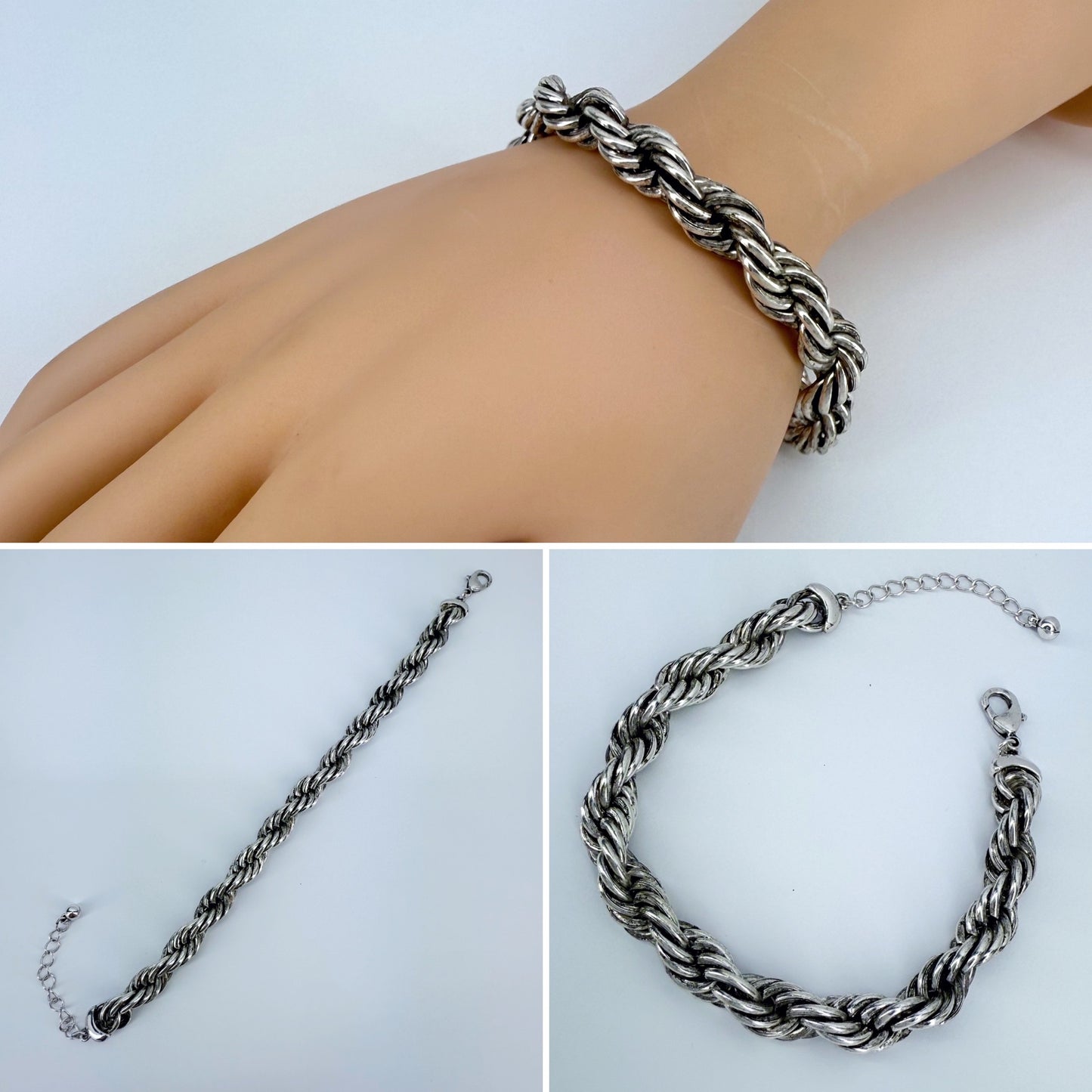Western Twisted Rope Chain Style Bracelet