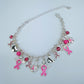 Hope Pink Ribbon Charms Chain Bracelet