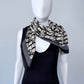 Cotton Square Scarf Black Initial D Print
