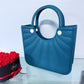 Flowers Design Jelly Tote Bag Lavender or Teal