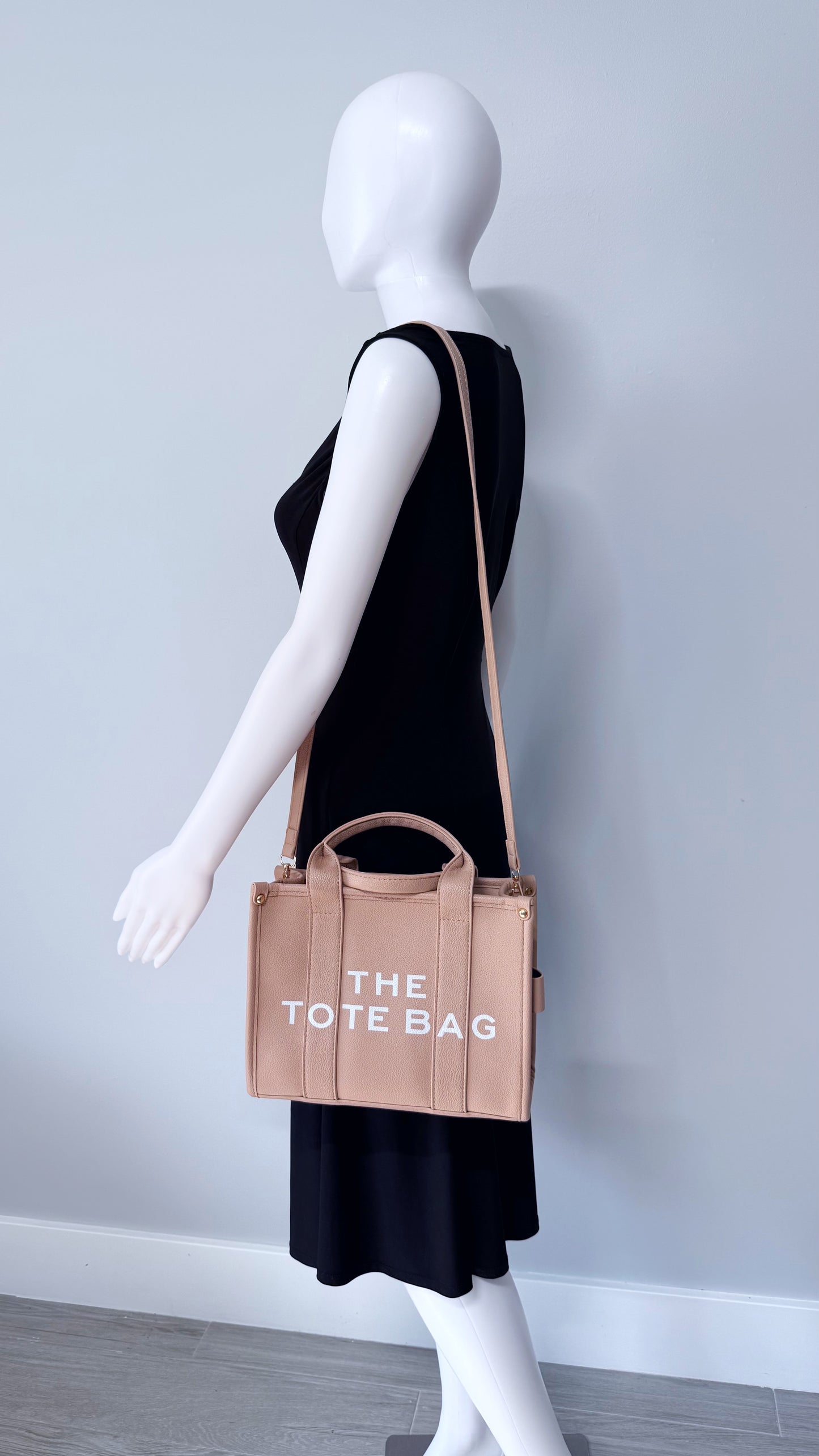 Design Tote Bag Medium Size Beige