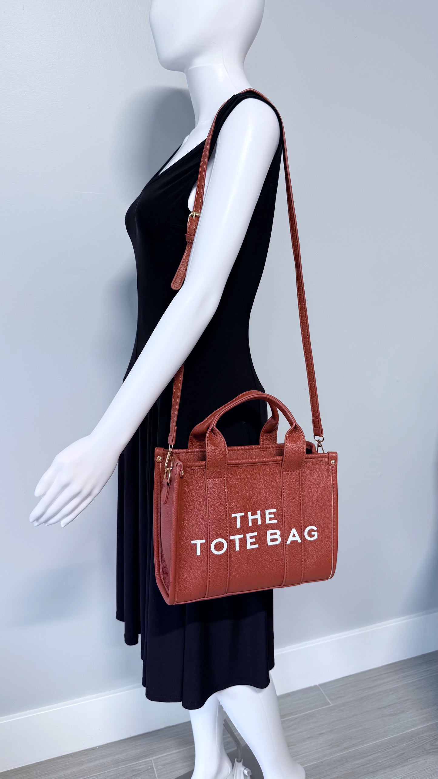 Design Tote Bag Medium Size Brown