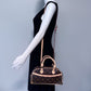 HandBag Brown with Flowers Design
