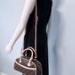 HandBag Brown with Flowers Design