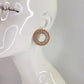Post Back Round Rhinestone Earring