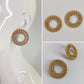 Post Back Round Rhinestone Earring