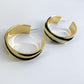 Animal Print Velvet Feel Small Hoop Earrings