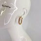Small Twisted Gold Hoop Earrings